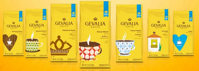 Gevalia高品質(zhì)咖啡包裝設(shè)計(jì)