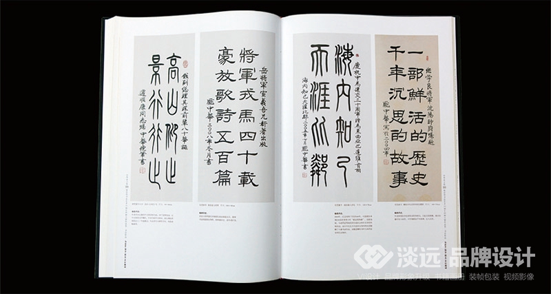 書籍畫冊設(shè)計(jì),龐中華書法藝術(shù)30周年回顧大展作品集