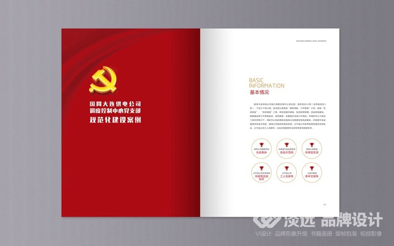 企業(yè)畫冊(cè)設(shè)計(jì),國網(wǎng)黨支部匯編手冊(cè)