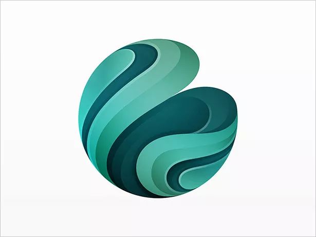 漸變立體質(zhì)感字母LOGO設(shè)計(jì)欣賞