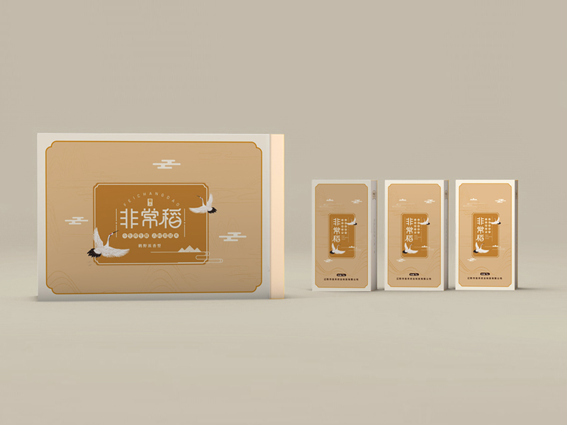 非常稻大米包裝設計